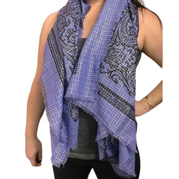 Yves Saint Laurent paisly silk wool scarf‎ - Picture 1 of 11